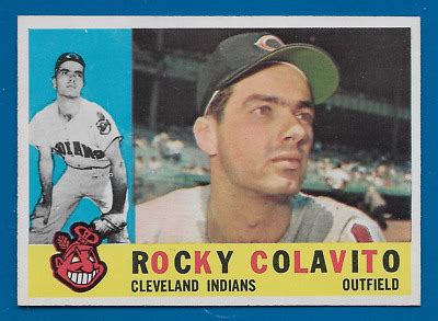 1960 Topps Rocky Colavito Card 400 Cleveland Indians EX MT EBay