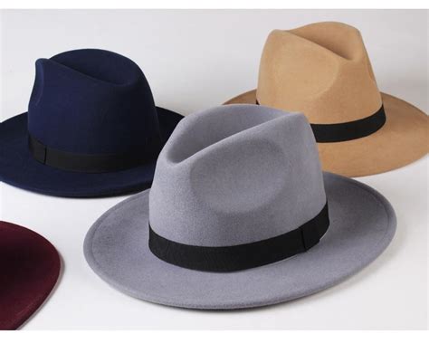 Wide Brim Vintage Australian Wool Felt Fedora Hat Innovato Design