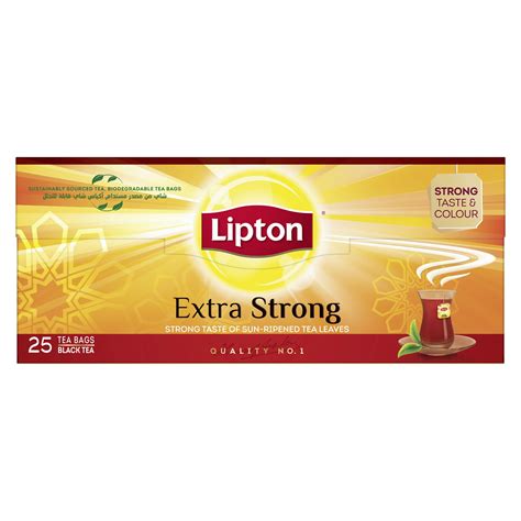 Buy Lipton Extra Strong Black Teabags 25 Teabags Online In Uae Talabat Uae