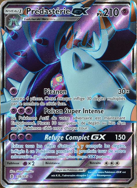 carte Pokémon 136 145 Prédastérie GX 210 PV FULL ART Amazon fr