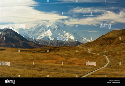 Denali from Stony Hill Overlook in Fall Stock Photo - Alamy