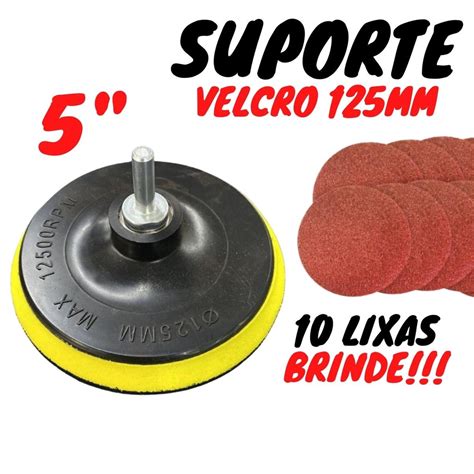 Suporte De Lixa Velcro Mm Rosca M Lixas Sortidas