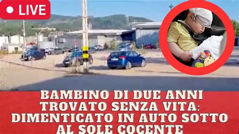 Bambino Di Due Anni Trovato Senza Vita Dimenticato In Auto Sotto Al