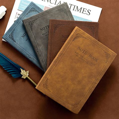 Vintage Leather Notebook For Writing 192 Pages Notebookpost