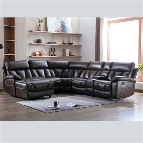 Modular Leather Reclining Sectional MA-99931