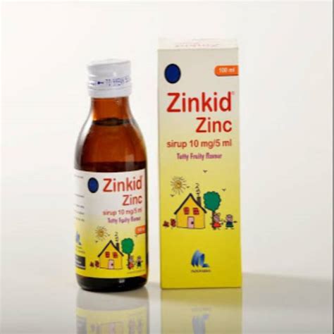 Jual Zinkid Zinc Sirup 10mg 5ml Indonesia Shopee Indonesia