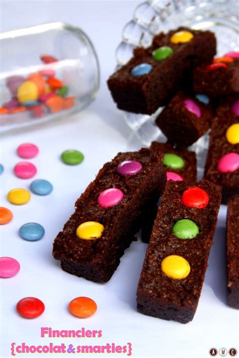 Financiers Chocolat Smarties Amandine Cooking