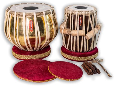 Amazon Satnam Copper Bayan Hand Crafted Copper Tabla Drum Set For