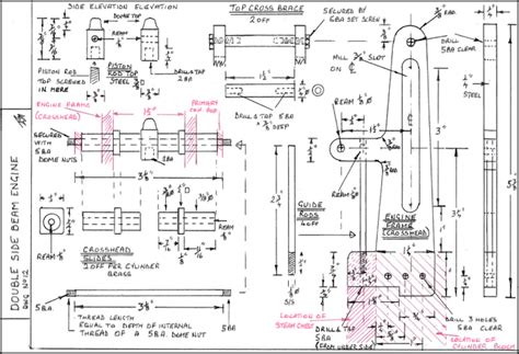 Double Sided Beam Engine 2 Engineering Steam Engine Model Double Sided