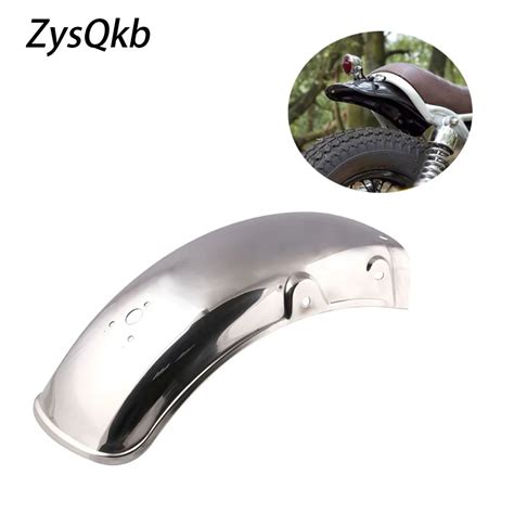 Stainless Steel Silver Motorcycle Rear Fender Flares Mud Flaps Mudguard