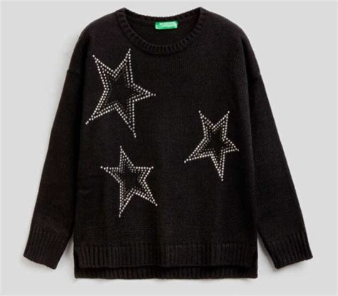 Sweater Ninas Con Estrellas Apliques Scaled Minilook