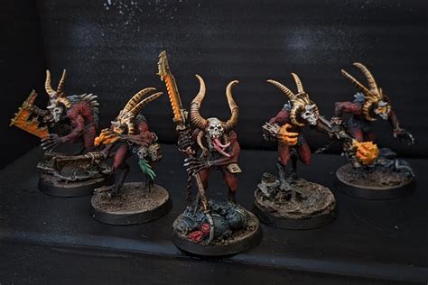 Completed Lesser Daemon Beastmen Conversions Rchaos40k