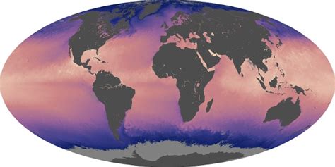 Pacific Ocean Temperature Map