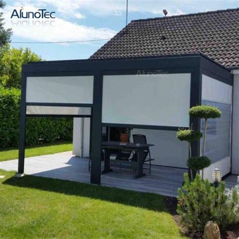 Hot Item AlunoTec 3X4 3X5 4X6 Customized Manual Modern Louvered Roof