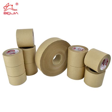 Reinforced Gummed Kraft Paper Tape Logo Water Activated Paper Tape