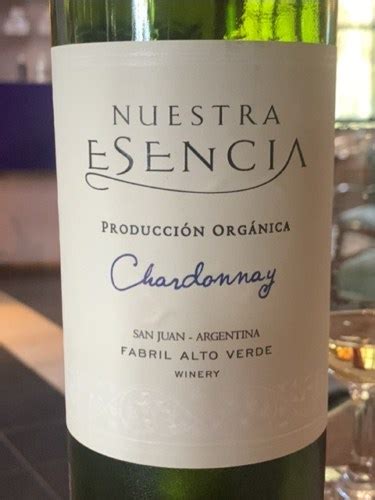 Fabril Alto Verde Nuestra Esencia Chardonnay Vivino Australia