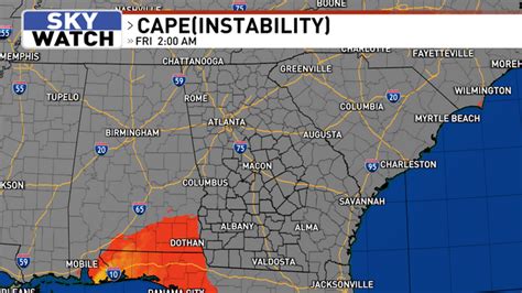 Severe Storms Possible Thursday And Friday In Middle Georgia 2 16 2 17