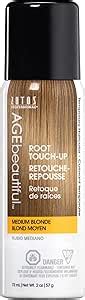 Agebeautiful Root Touch Up Temporary Haircolor Spray Medium Blonde 2