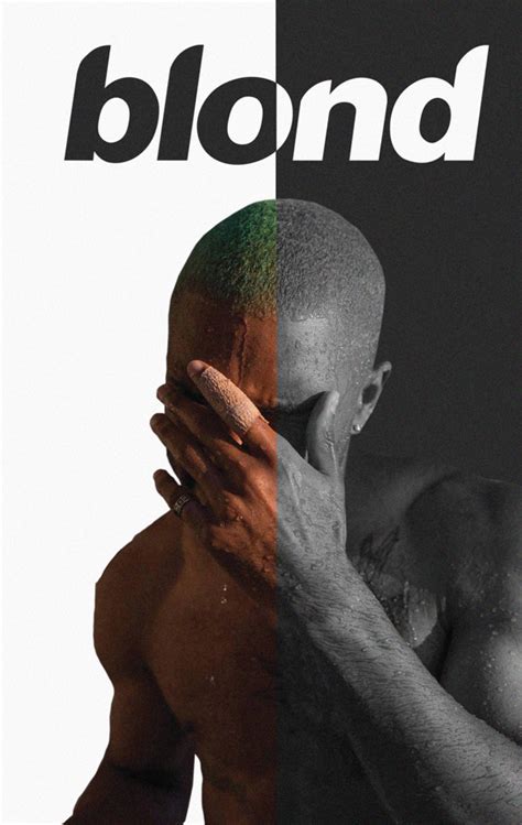 Frank Ocean ‘blonde 50 50 Black And White Poster Frank Ocean Poster