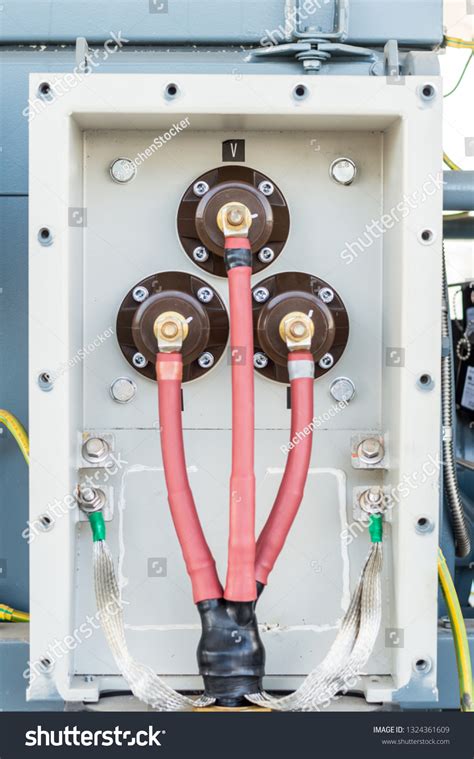 Motor Terminal Box High Voltage Motorclose Foto De Stock 1324361609