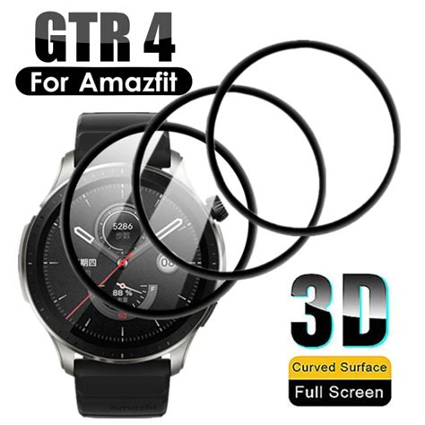 3d Borda Curvada Protetor De Tela Para Huami Amazfit Gtr 4 Macio