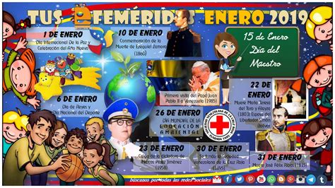 Efemerides Escolares Calendario Escolar 2020 Venezuela