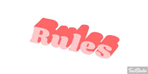 Rules Word Animated  Logo Designs