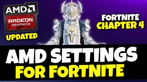 AMD Radeon Best Setting For Fortnite Chapter 4 Season 2 BOOST FPS