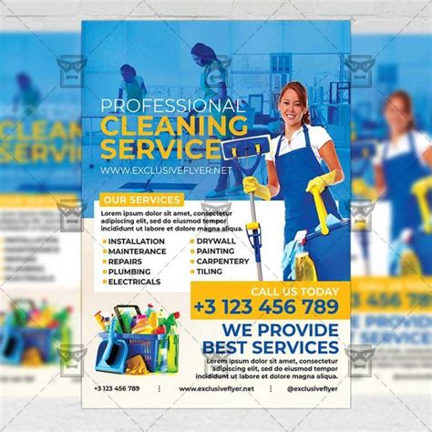 Free Janitorial Service Flyer Template Word Example Cleaning Service Flyer Flyer Template