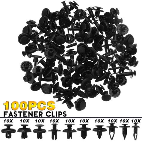 100Pcs Mixed Fastener Clip Universal Mixed Auto Fastener Car Bumper ...