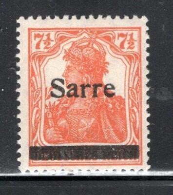 Germany German States Saar Sarre Stamps Overprint Mint Hinged Lot Ah