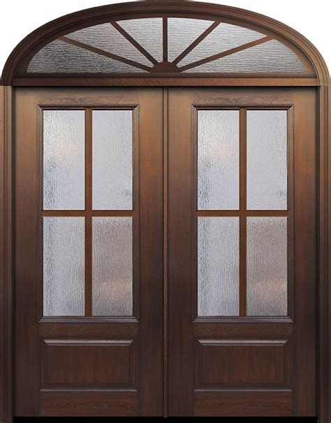 80 Double 3 4 Lite 1 Panel 4 Lite SDL Cherry Mahogany Alder Door W