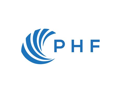 Phf Letter Logo Design On White Background Phf Creative Circle Letter