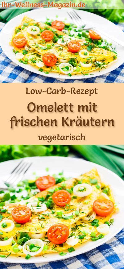 Low Carb Omelett Mit Frischen Kr Utern Gesundes Vegetarisches