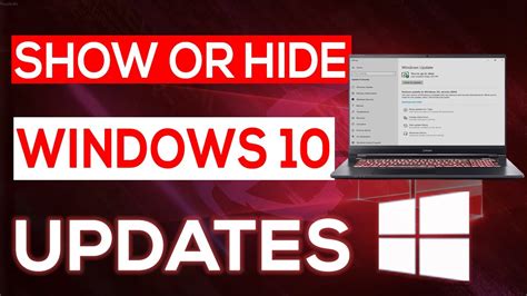 How To Show Or Hide Updates Windows 10 Digital Tips Youtube