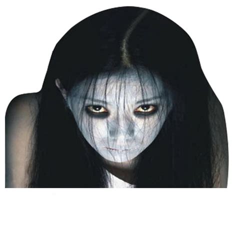 Scary Horror Face Ghost Car Rear Windows Stickers DIY Reflective Discourage High Beam Car ...