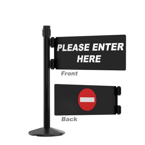 Security Swing Barrier Gate | Metal Stanchion with Heavy Duty Gate