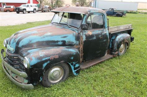 Chevy Pickup Truck Patina Rat Rod Chassis Swap