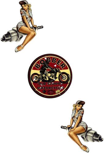 140 Set Bobber Aufkleberstickerrockabillyhot Rodtuningpin Upretro