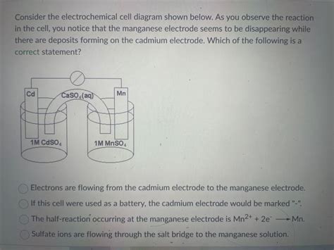 Answered Consider The Electrochemical Cell Bartleby