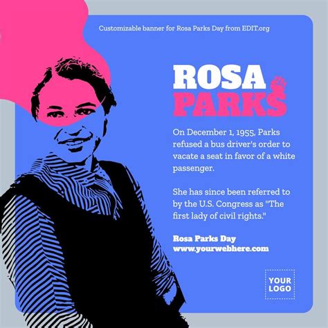 Design Posters For Rosa Parks Day With Free Templates