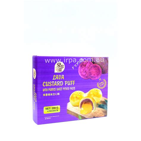 Caizhen Yuan Lava Custard Puffpurple Sweet Potato 200g Irpa