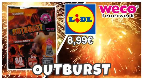 Outburst Von Weco Bei Lidl NEUHEIT 2024 Pyro TV YouTube