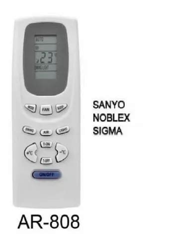 Control Remoto Aire Acondicionado Sanyo Noblex Sigma Todelec MercadoLibre