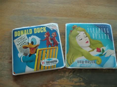 1959 DISNEY S SLEEPING Beauty Donald Duck 6 View Master Reels 2 Story