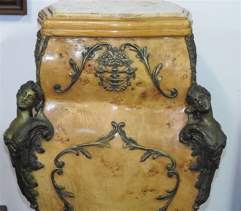 Lot A Stunning Walnut And Bronze French Style Pedestal