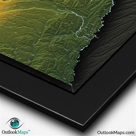 Nebraska Terrain Map | Colorful Topography of Landscape