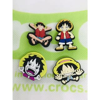 One Piece Luffy Croc Shoe CHarms Pins Jibbitz For Crocs Shopee