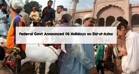 Federal Govt Announced 06 Holidays On Eid Ul Azha