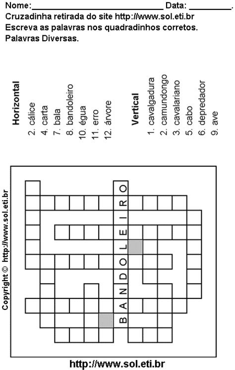 Cruzadinha Para Imprimir De Encaixar Palavras P Gina N Passatempo